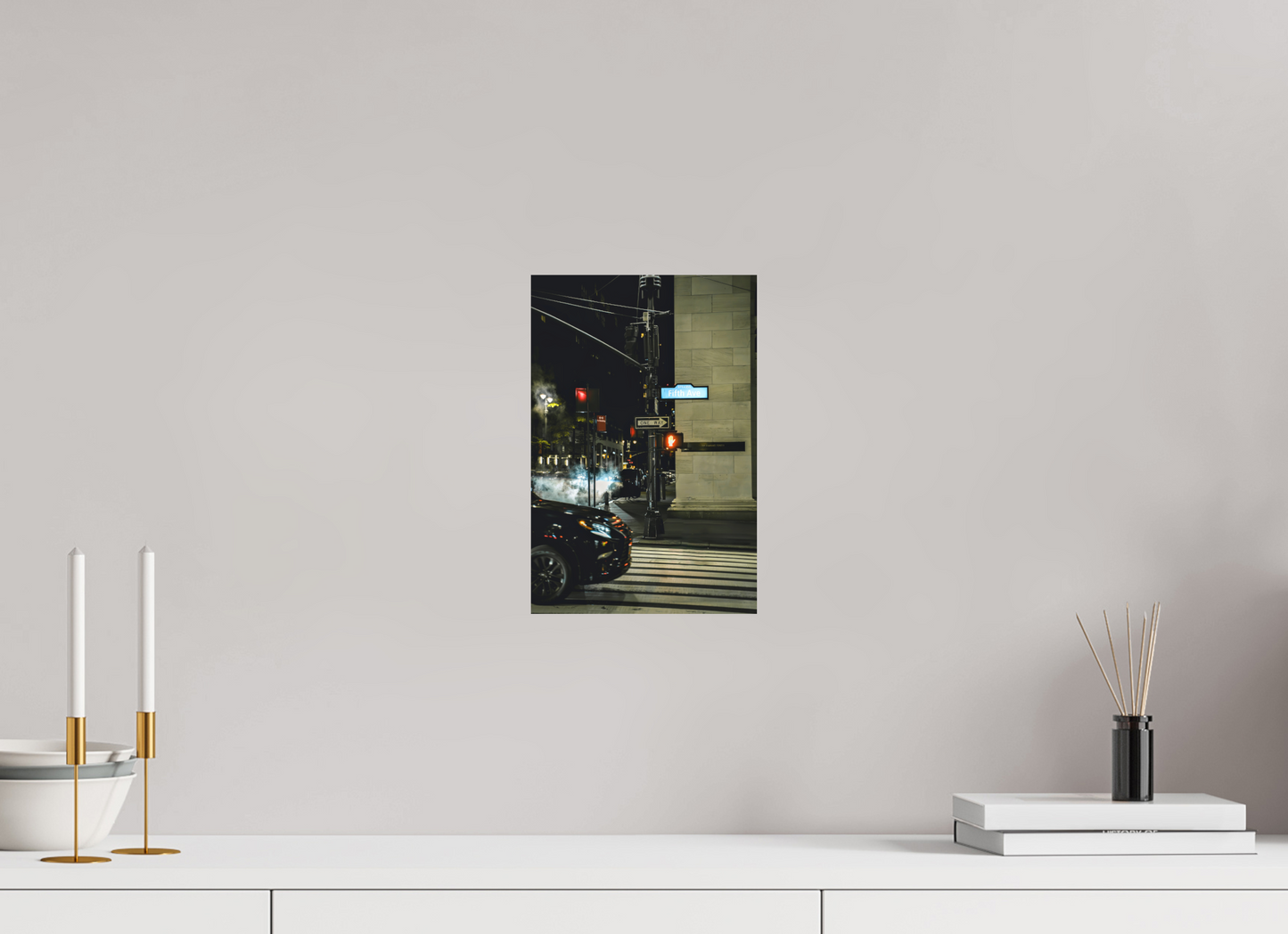 20 x 30 cm, Hahnemühle Photo Rag Bright White Night Vibes on Fifth Avenue