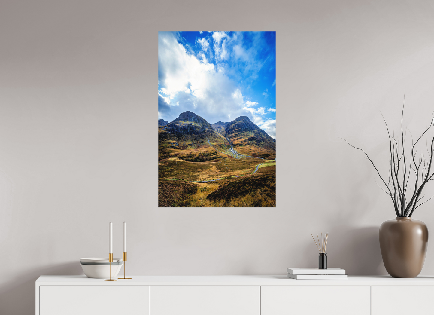 60 x 90 cm, Hahnemühle Photo Rag Bright White The Three Sisters of Glencoe