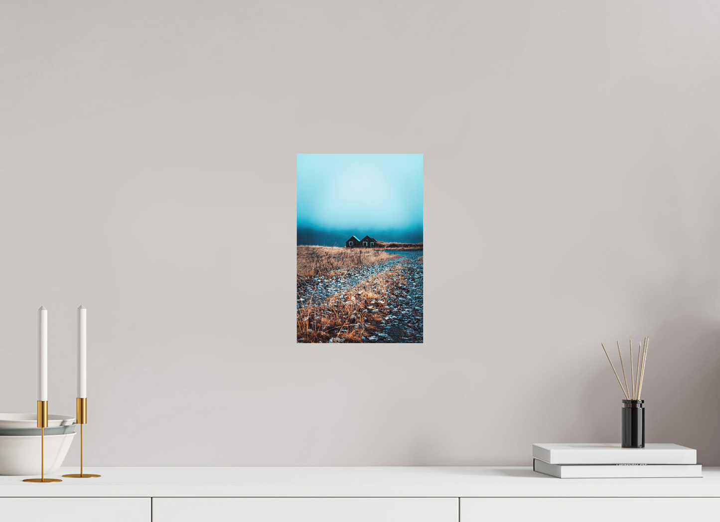 20 x 30 cm, Hahnemühle Photo Rag Bright White Zwillingshütten im Nebelmeer