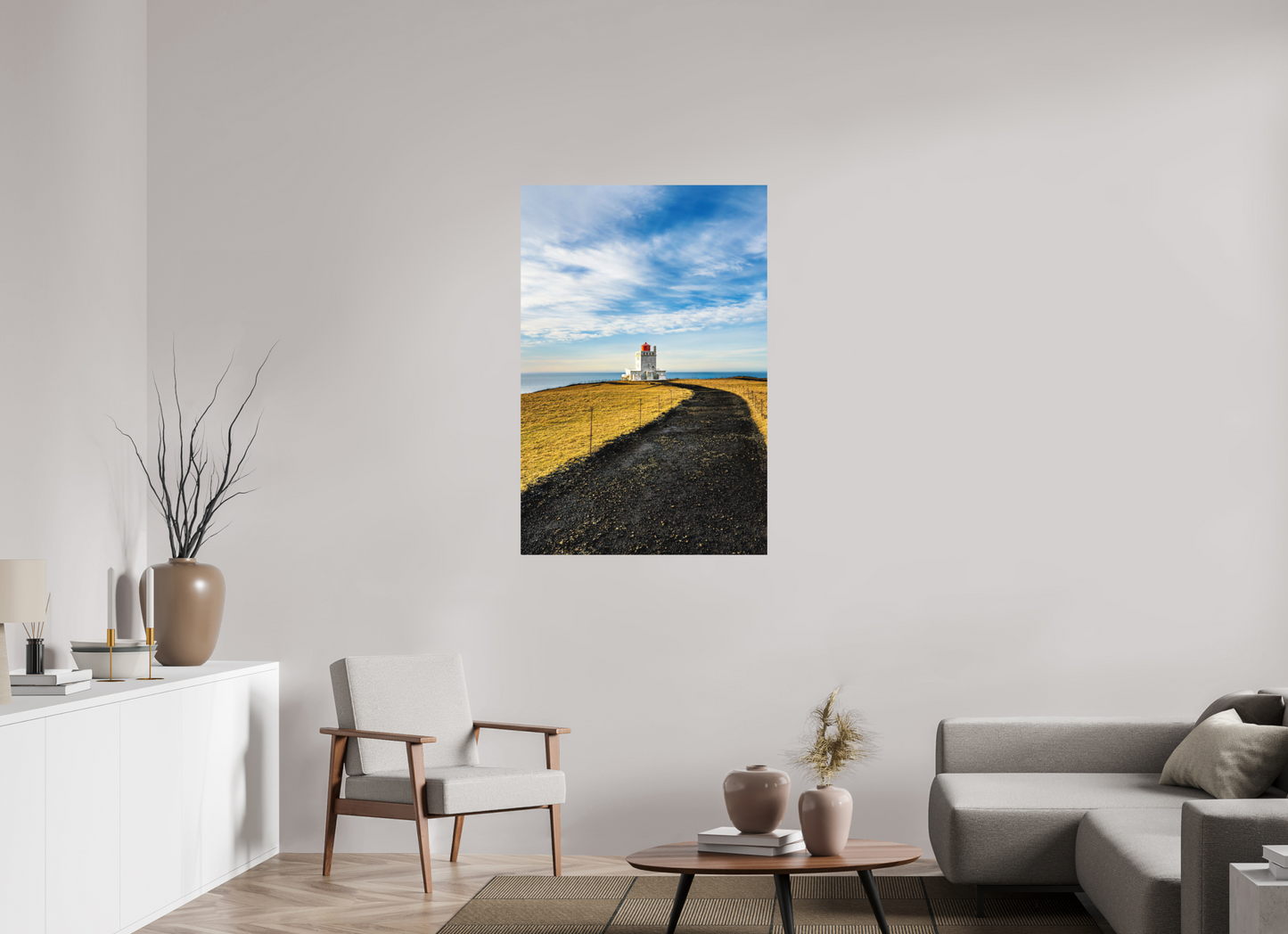 80 x 120 cm, Hahnemühle Photo Rag Bright White Dyrhólaey – Weg ins Licht