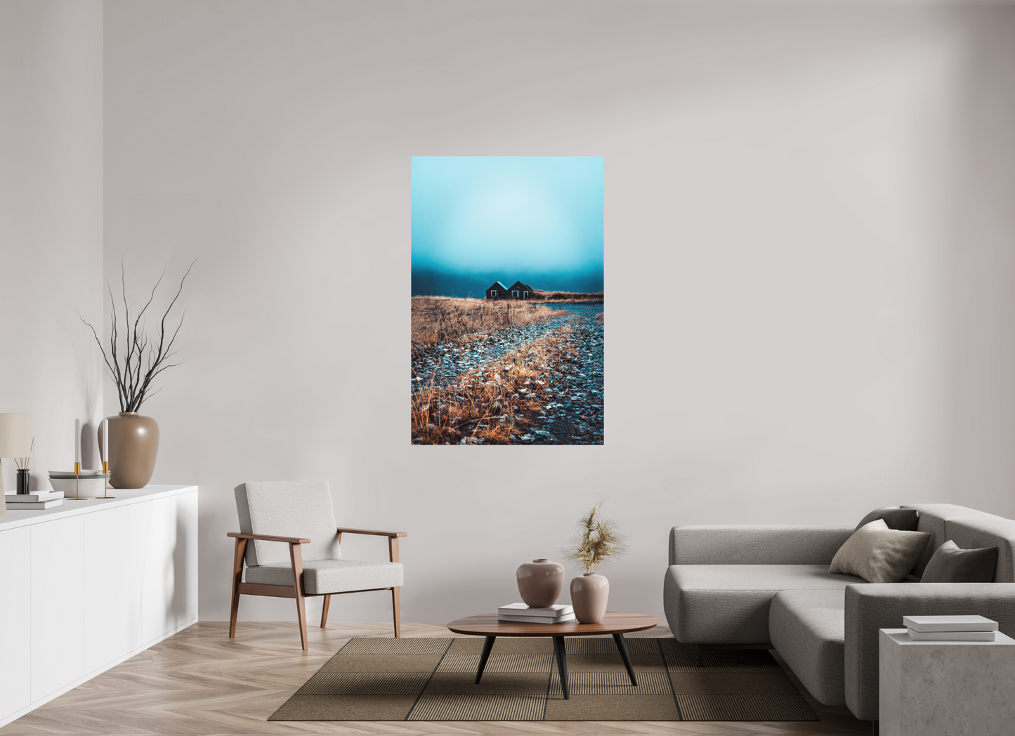100 x 150 cm, Hahnemühle Photo Rag Bright White Zwillingshütten im Nebelmeer