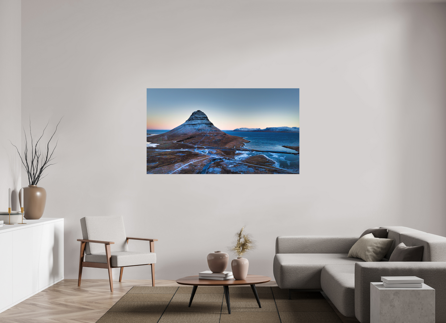 176 x 99 cm, Hahnemühle Photo Rag Bright White Kirkjufell Flight