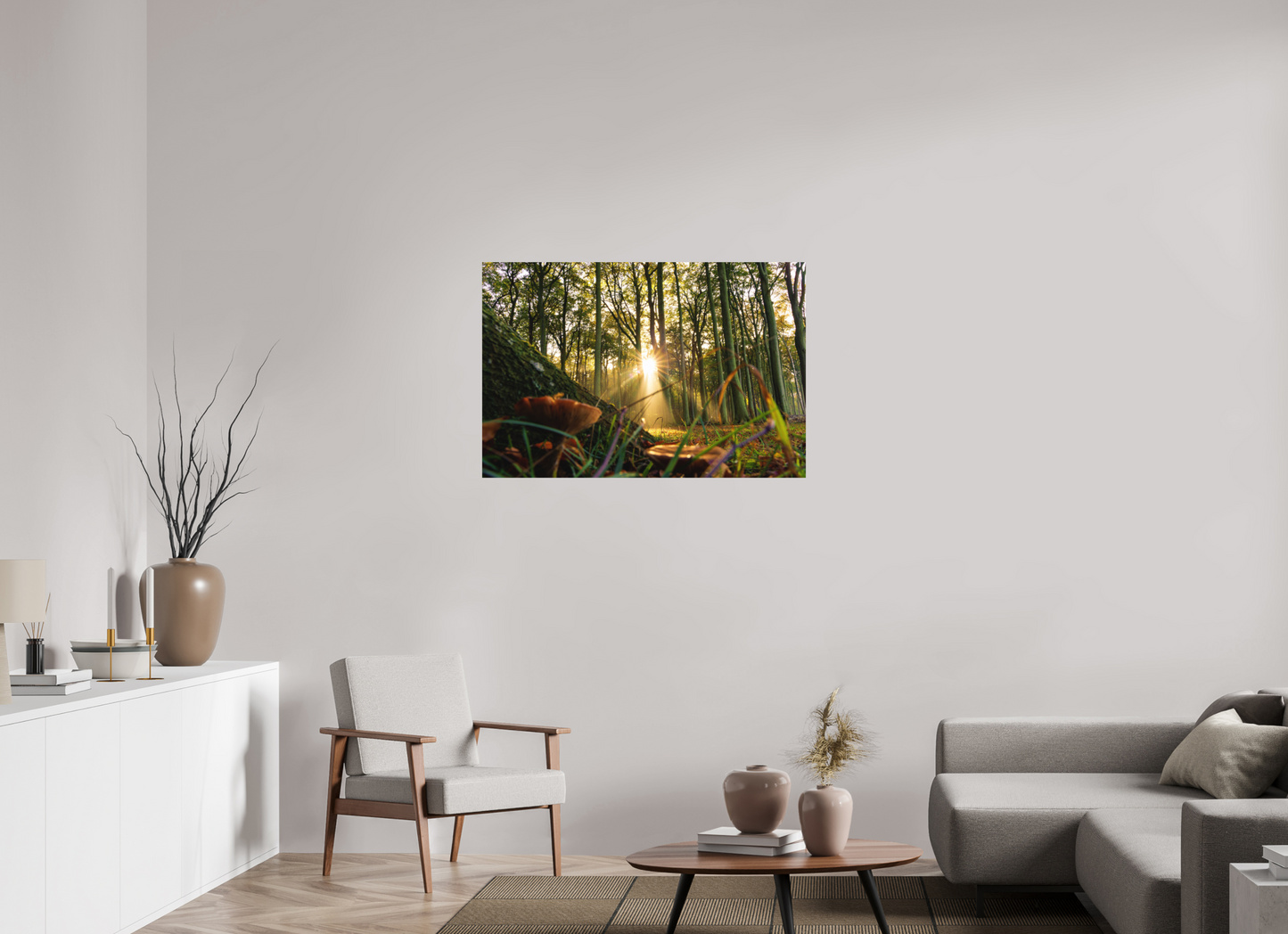 105 x 70 cm, Hahnemühle Photo Rag Bright White Sonnenstrahl im Gespensterwald