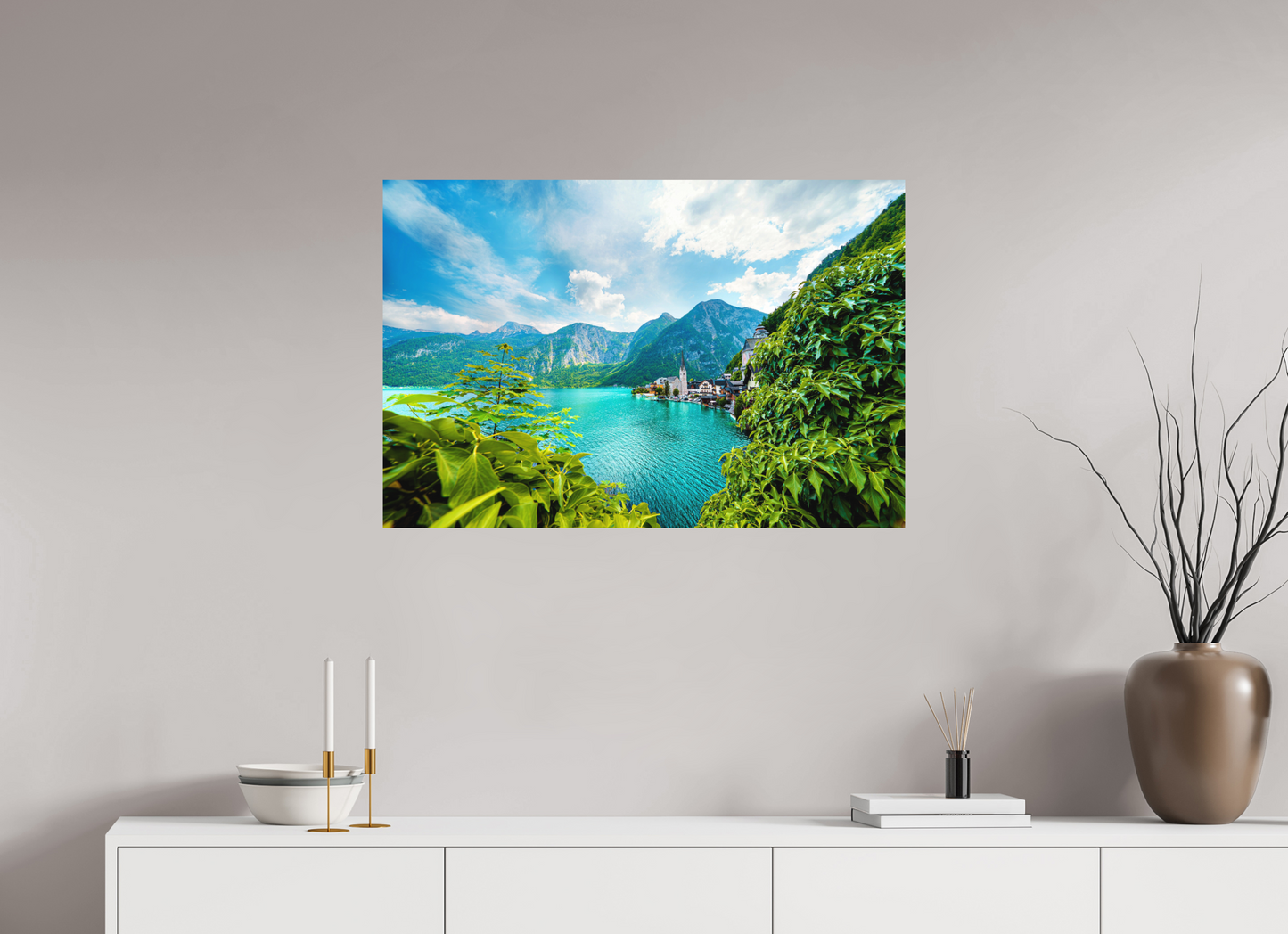 90 x 60 cm, Hahnemühle Photo Rag Bright White Hallstatt
