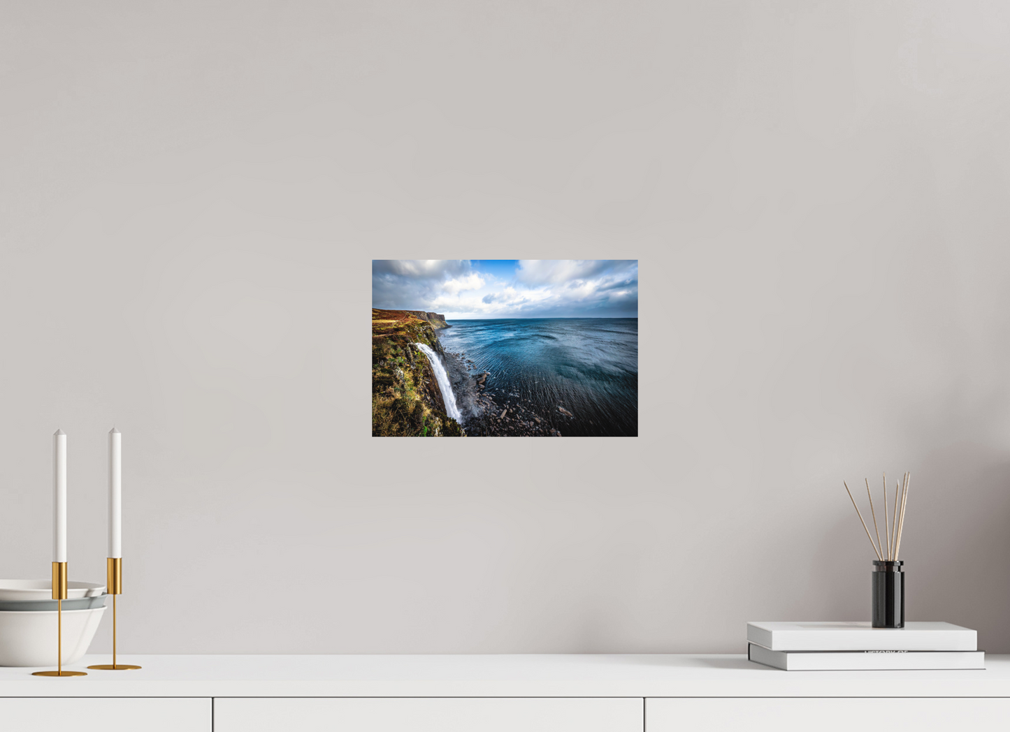 30 x 20 cm, Hahnemühle Photo Rag Bright White Kilt Rock Falls – Kraft der Küste