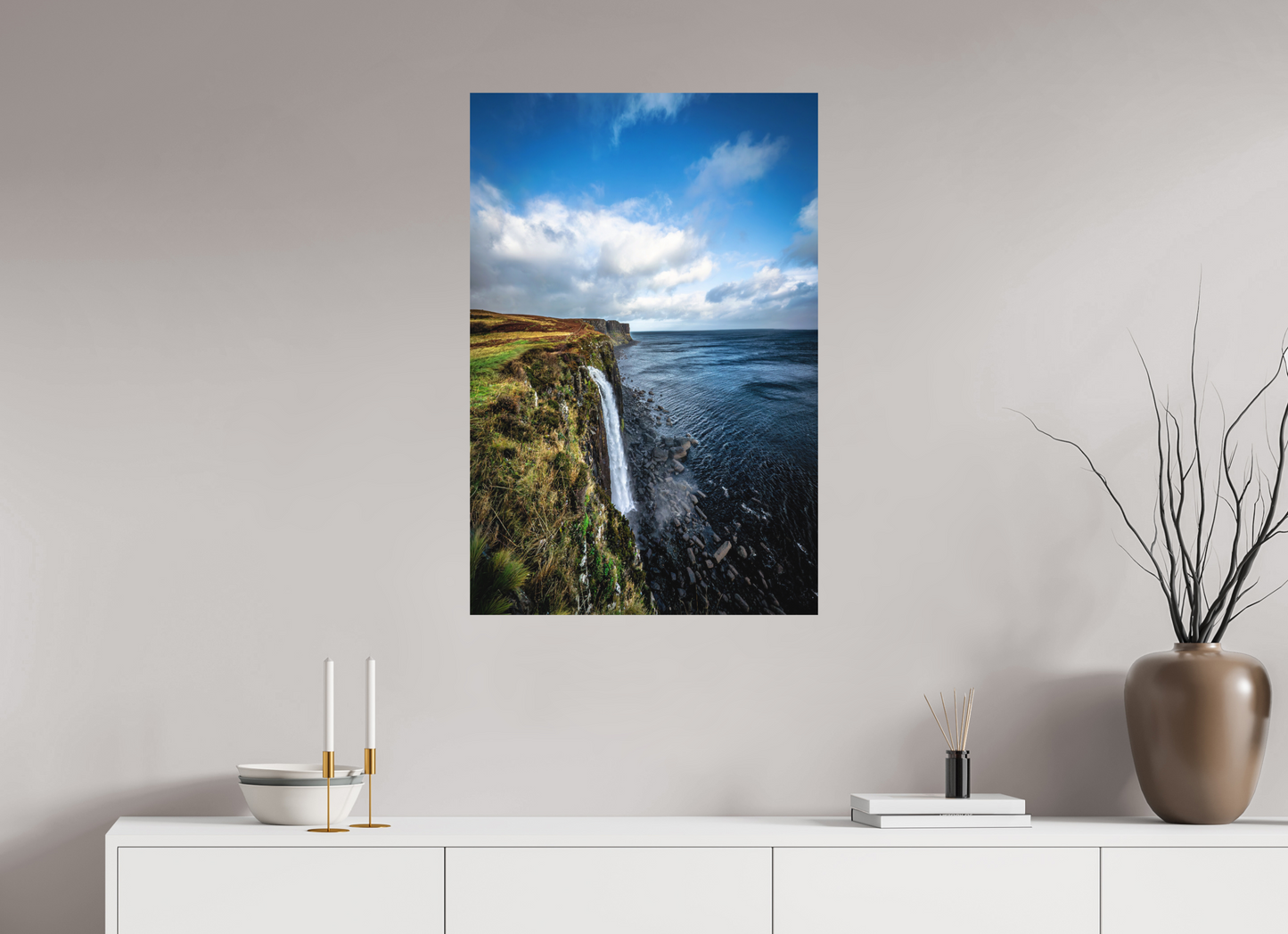 60 x 90 cm, Hahnemühle Photo Rag Bright White Kilt Falls im Herbstlicht