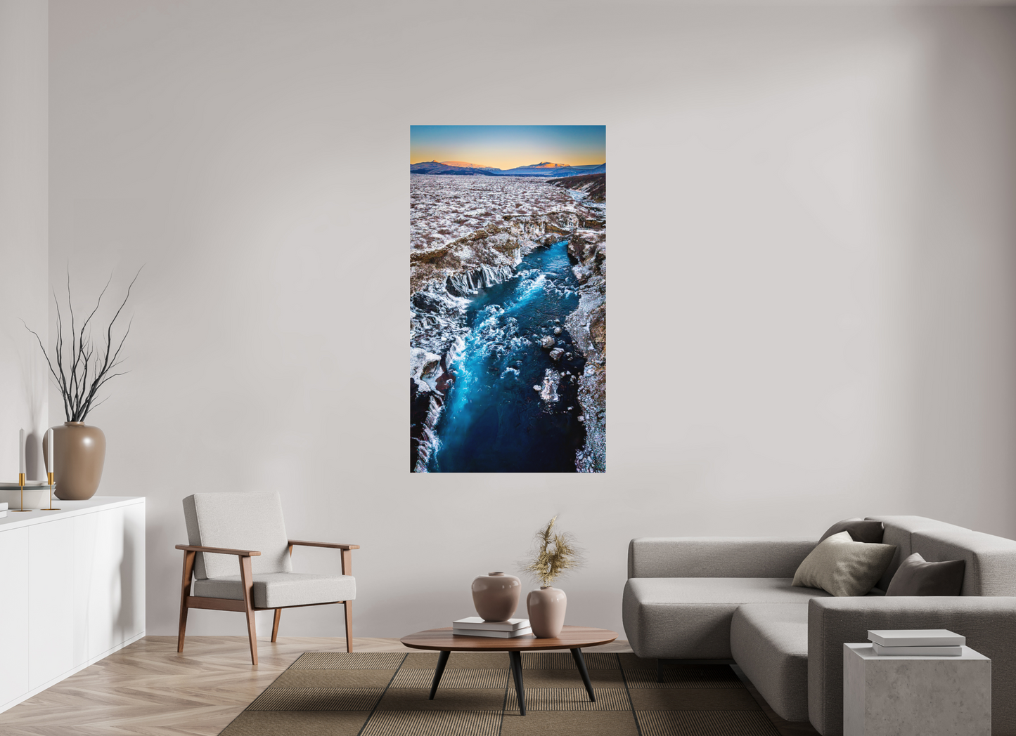 99 x 176 cm, Hahnemühle Photo Rag Bright White Blaue Ader