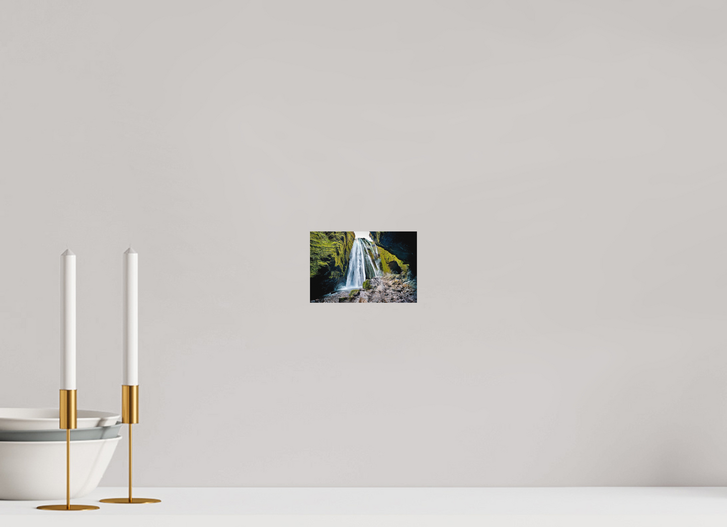 15 x 10 cm, Hahnemühle Photo Rag Bright White Gljúfrabúi – Versteckter Wasserfall
