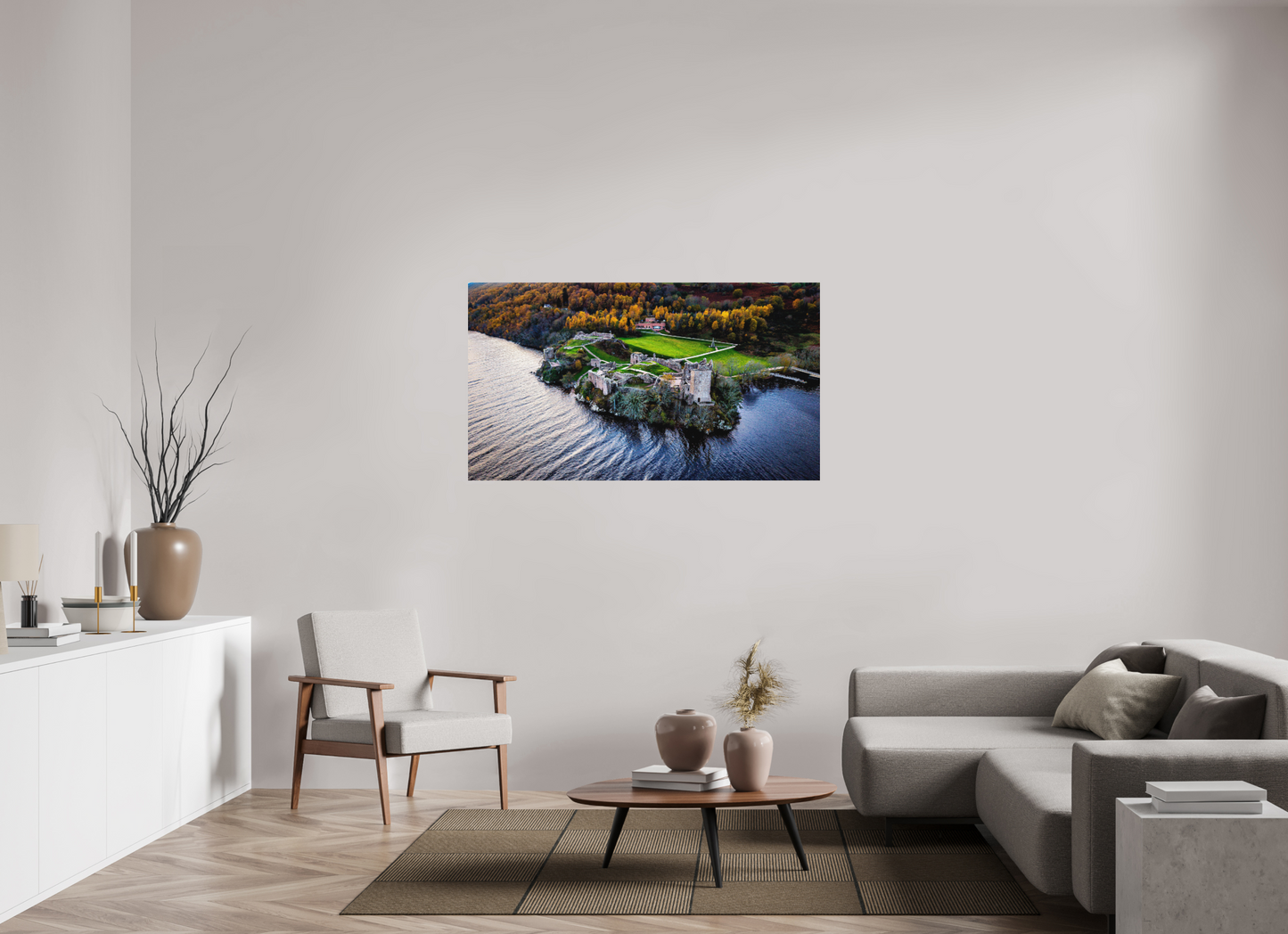 144 x 81 cm, Hahnemühle Photo Rag Bright White Urquhart Castle am Loch Ness“