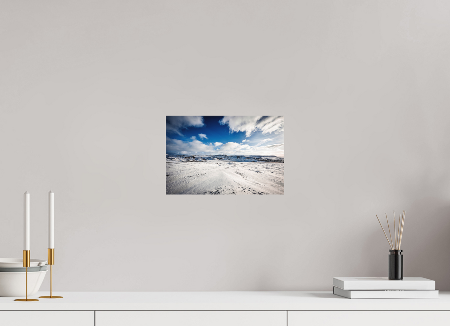 30 x 20 cm, Hahnemühle Photo Rag Bright White Winterweite über dem isländischen Hochland