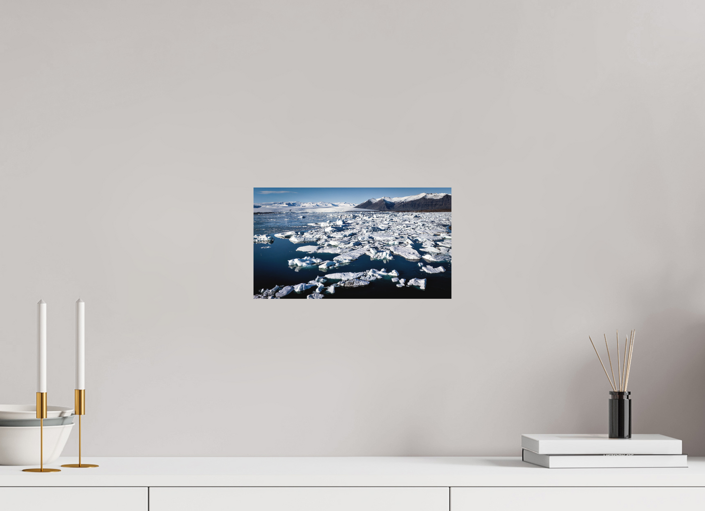 32 x 18 cm, Hahnemühle Photo Rag Bright White Eisige Weite – Jökulsárlón