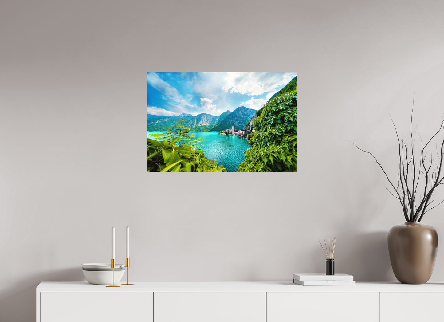 75 x 50 cm, Hahnemühle Photo Rag Bright White Hallstatt