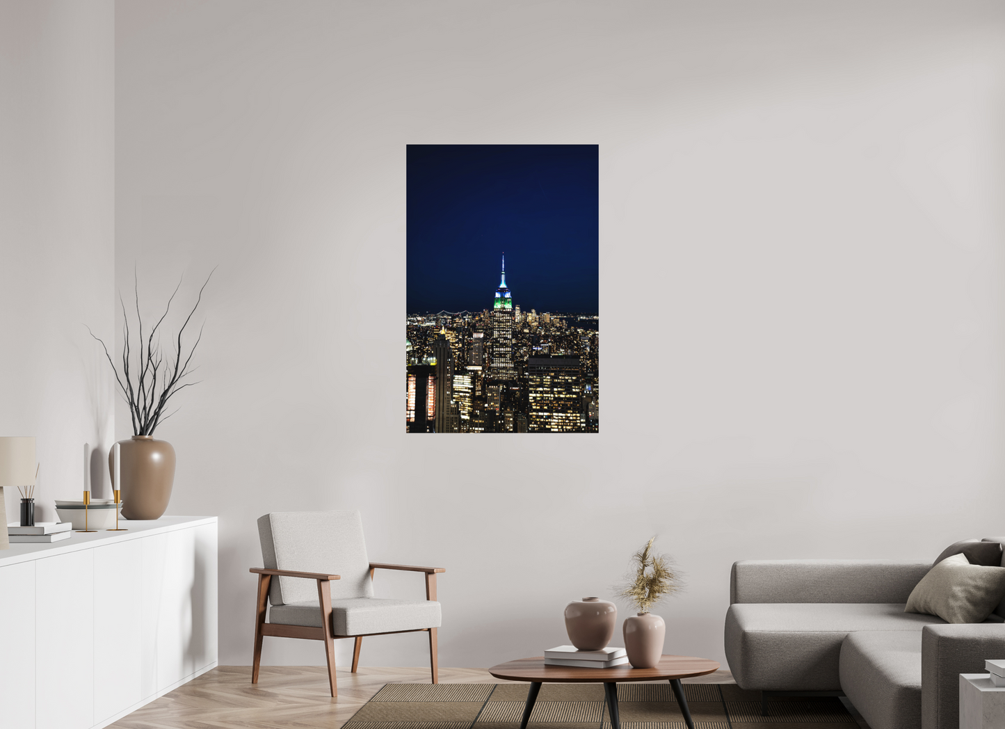 80 x 120 cm, Hahnemühle Photo Rag Bright White Empire State Nights