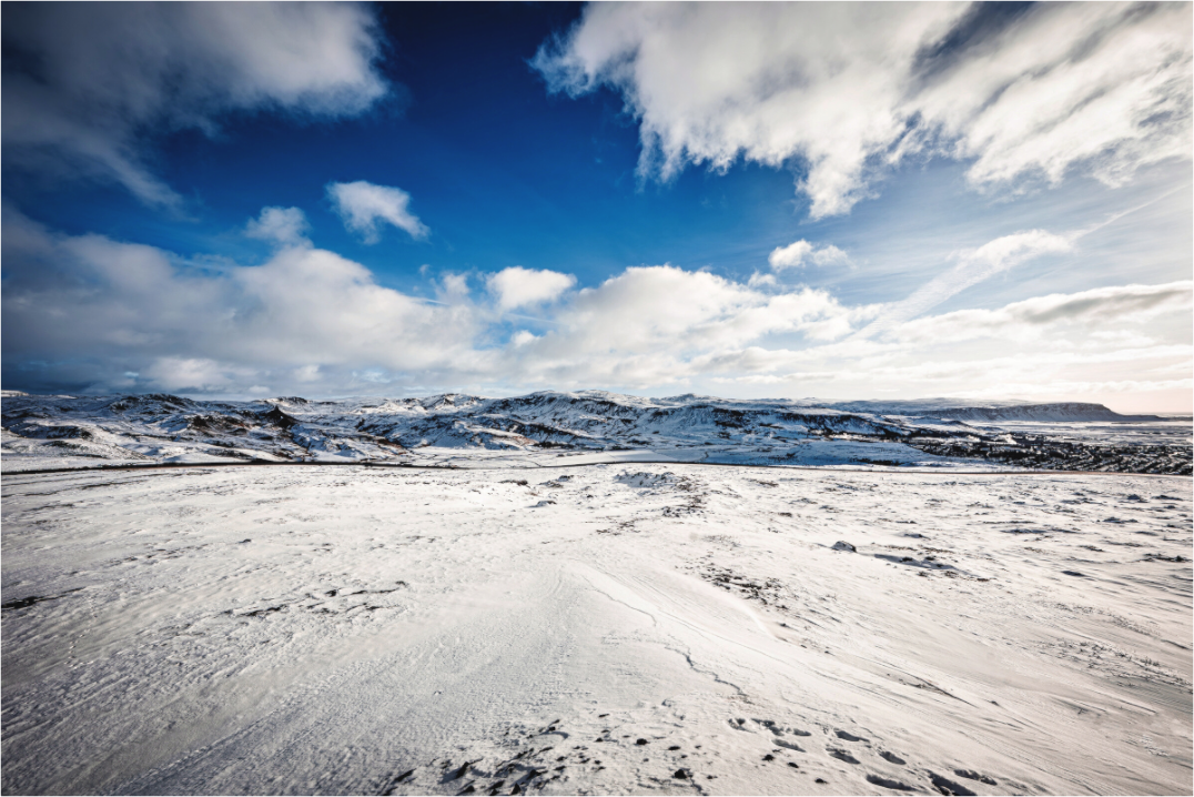 Main image Winterweite über dem isländischen Hochland