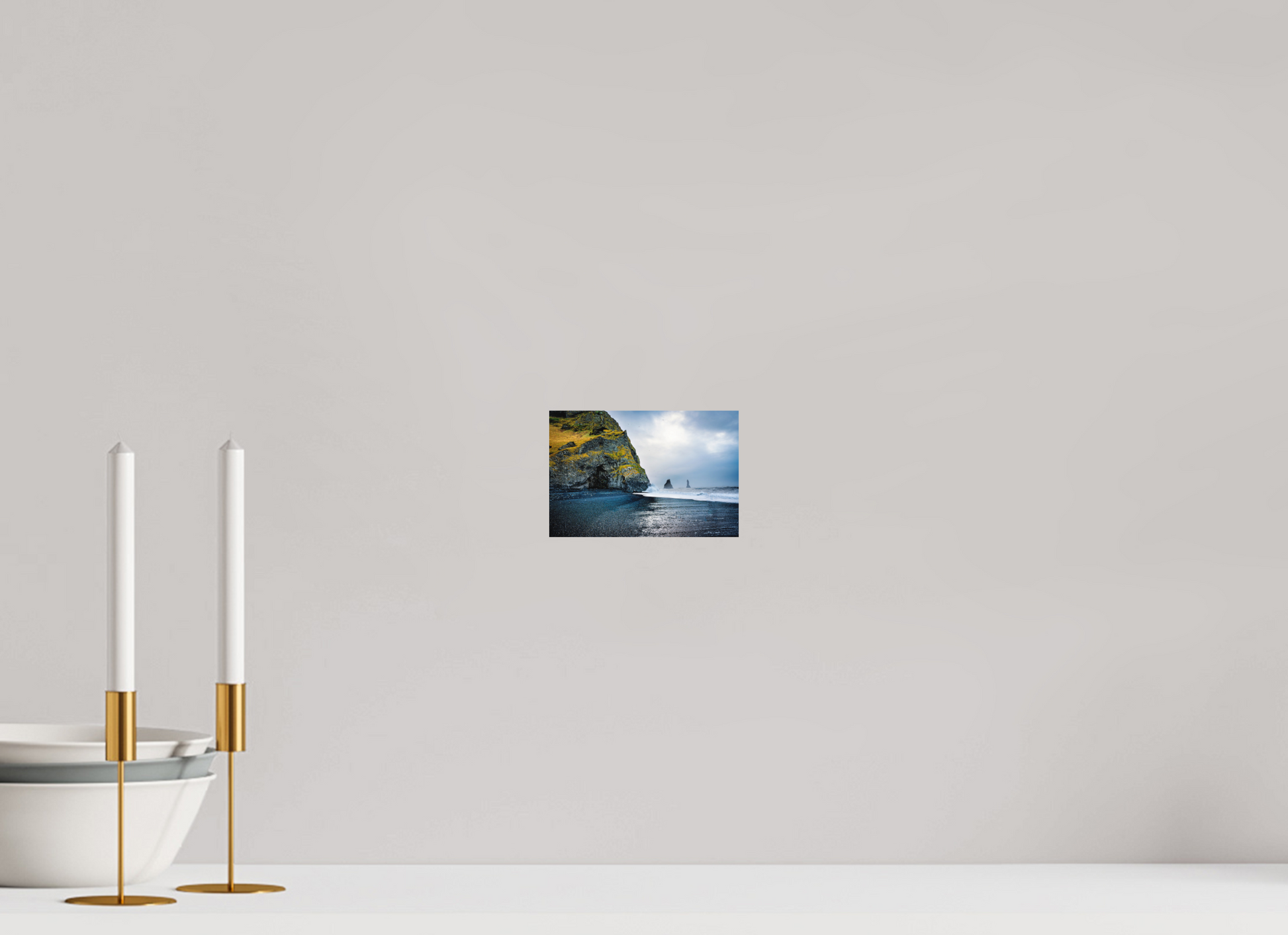15 x 10 cm, Hahnemühle Photo Rag Bright White Reynisfjara – Schwarze Brandung