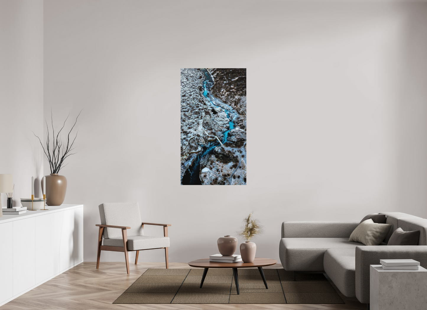 81 x 144 cm, Hahnemühle Photo Rag Bright White Türkispfad