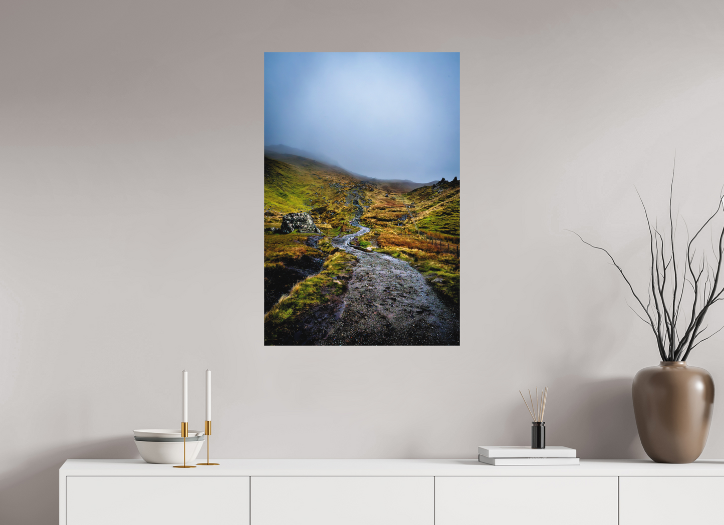 60 x 90 cm, Hahnemühle Photo Rag Bright White Der Weg zum Old Man of Storr