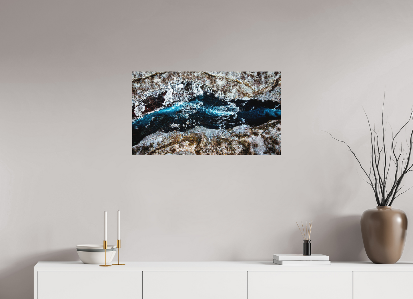 80 x 45 cm, Hahnemühle Photo Rag Bright White Eisader