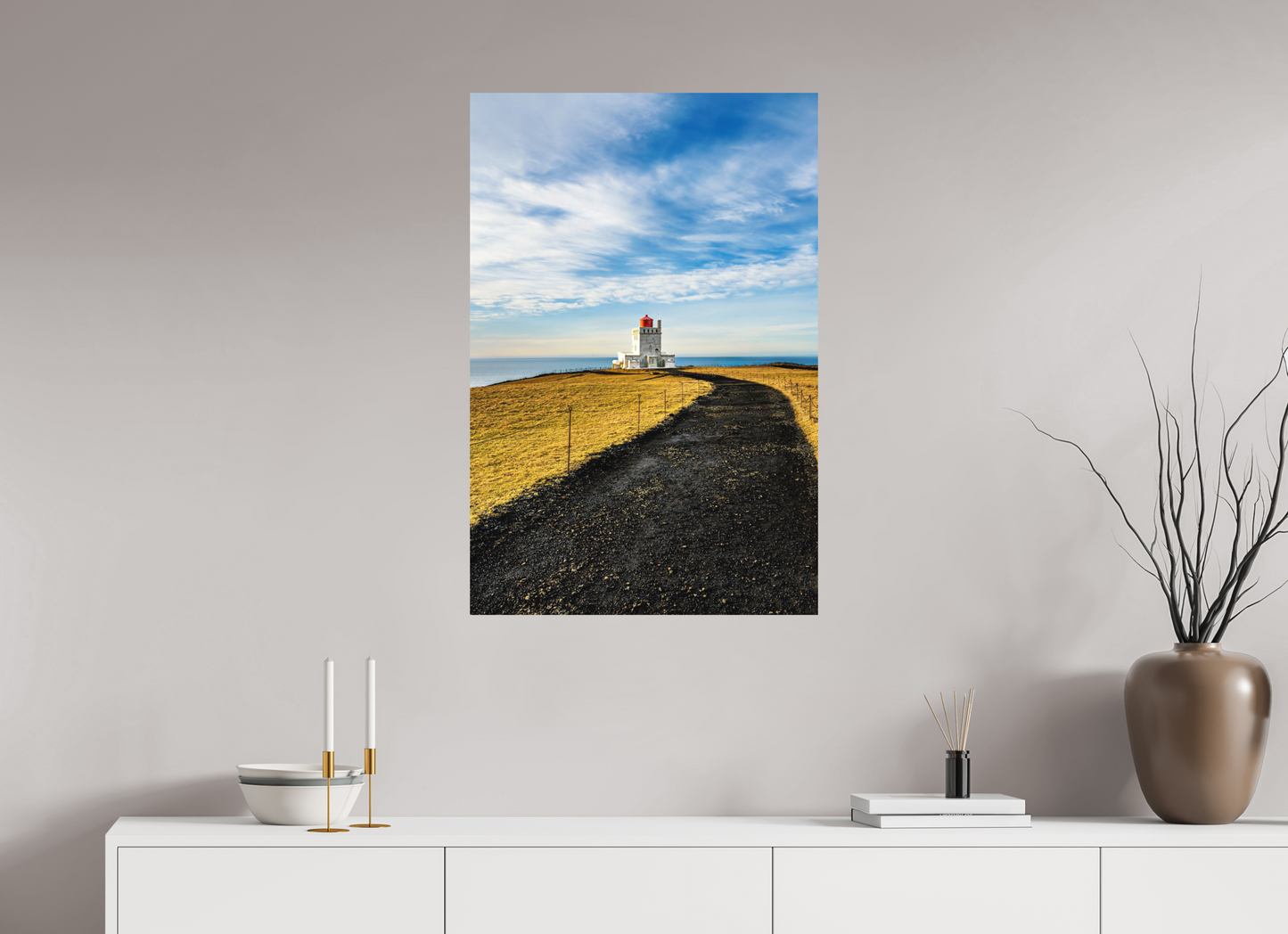 60 x 90 cm, Hahnemühle Photo Rag Bright White Dyrhólaey – Weg ins Licht