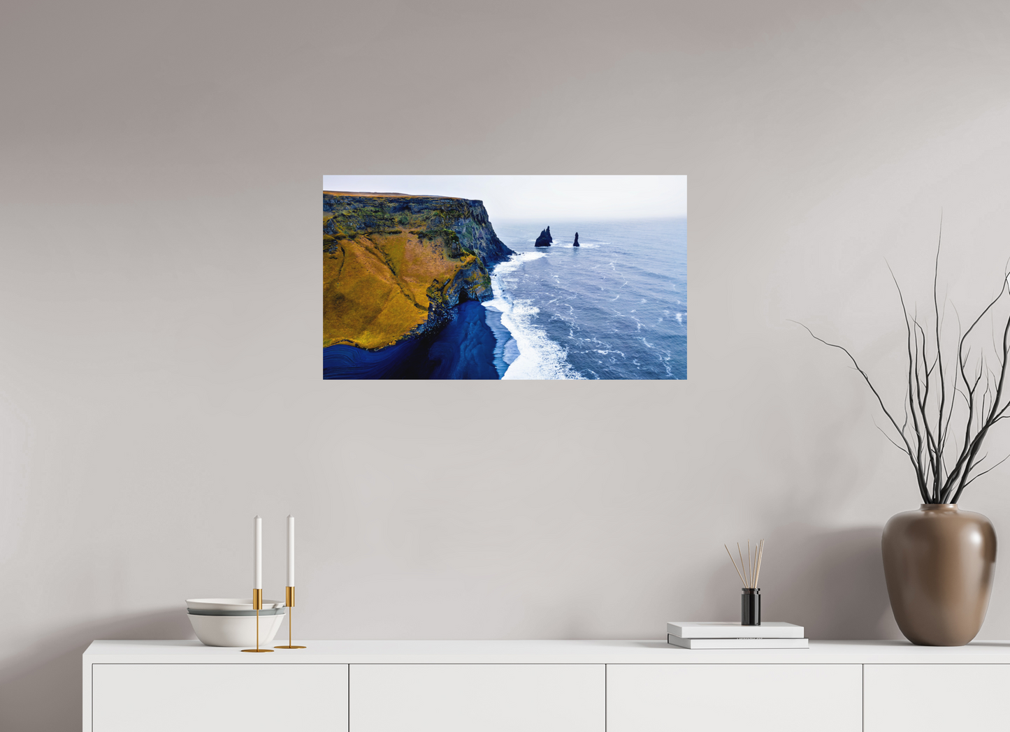 80 x 45 cm, Hahnemühle Photo Rag Bright White Reynisfjara Herbst