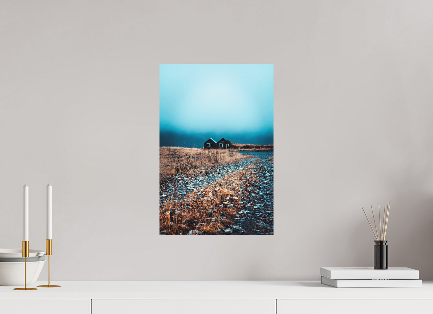 30 x 45 cm, Hahnemühle Photo Rag Bright White Zwillingshütten im Nebelmeer