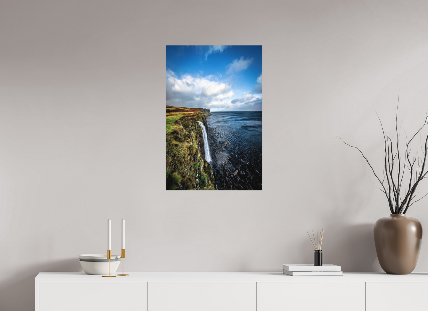 50 x 75 cm, Hahnemühle Photo Rag Bright White Kilt Falls im Herbstlicht