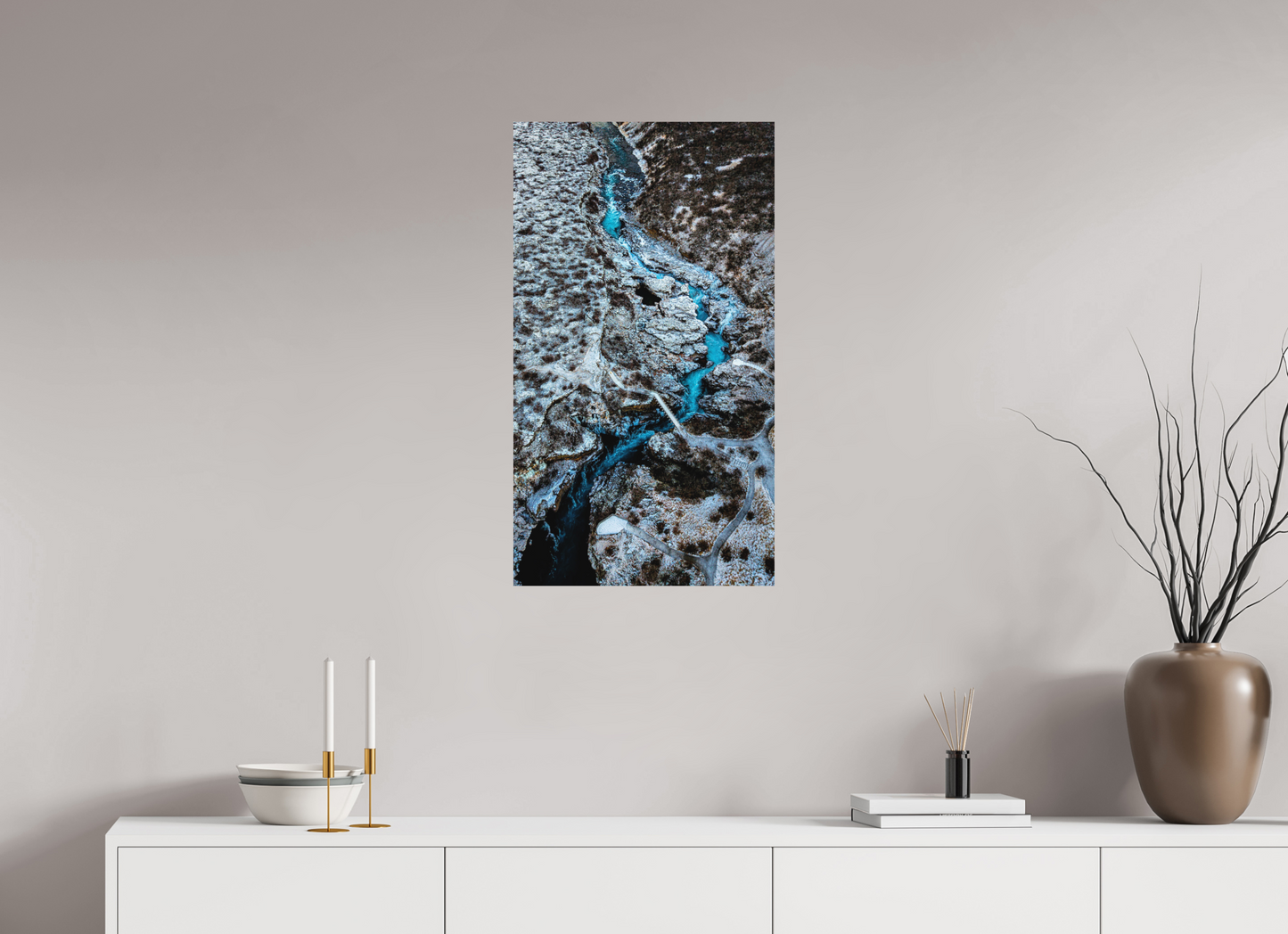 45 x 80 cm, Hahnemühle Photo Rag Bright White Türkispfad