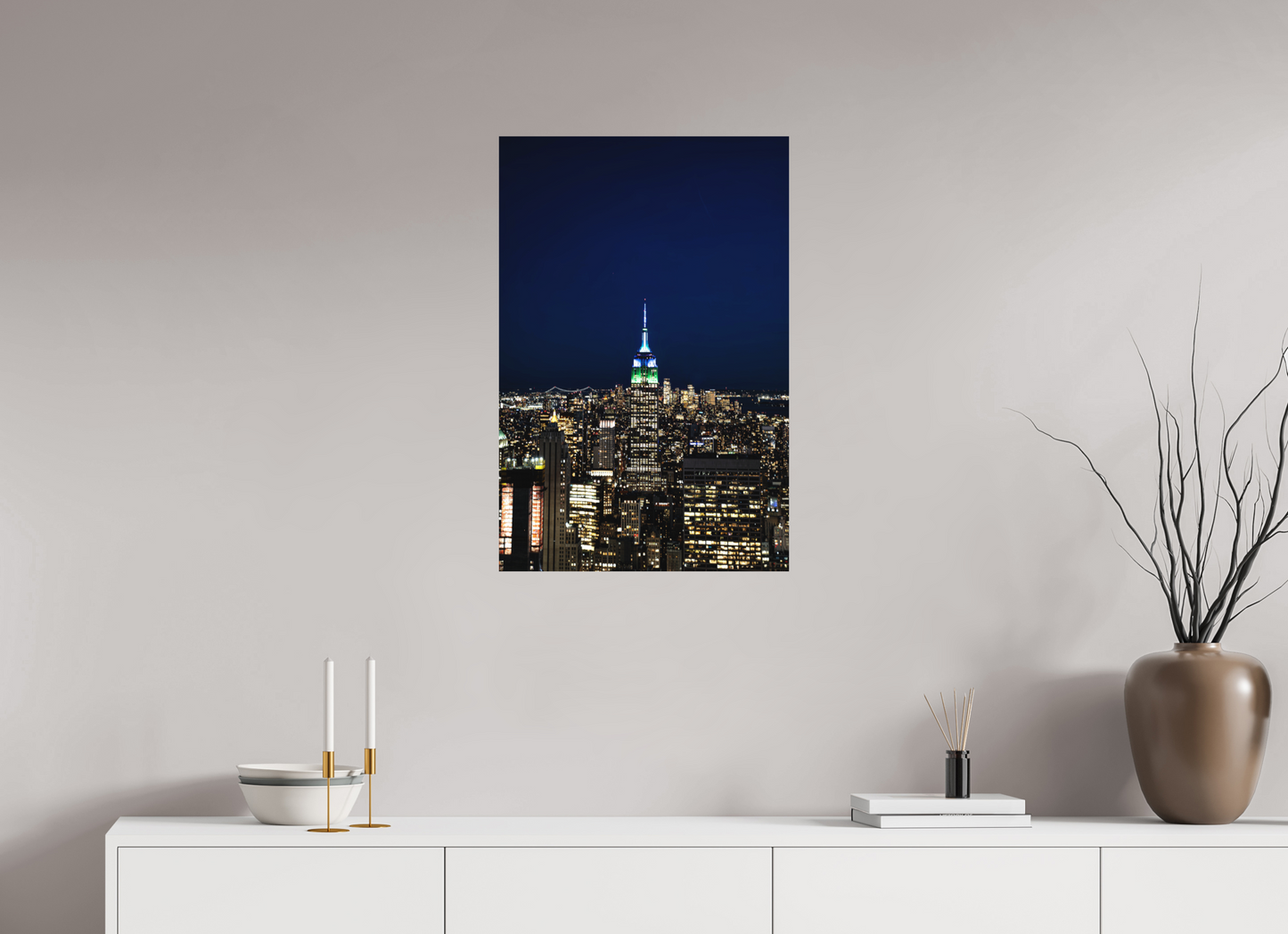 50 x 75 cm, Hahnemühle Photo Rag Bright White Empire State Nights