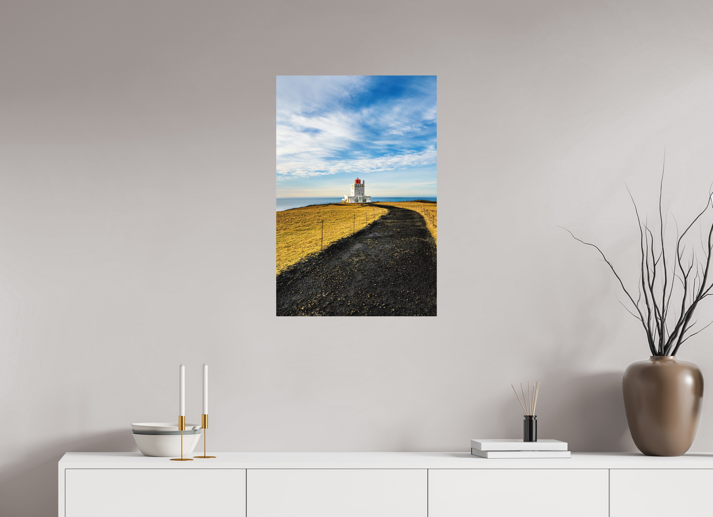 50 x 75 cm, Hahnemühle Photo Rag Bright White Dyrhólaey – Weg ins Licht