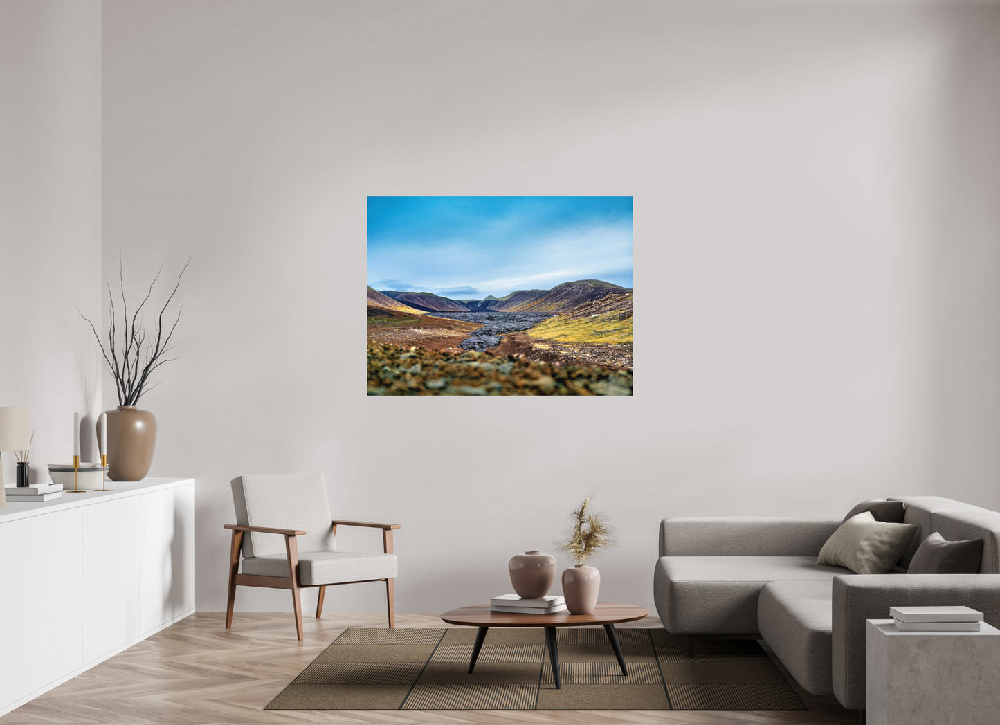 140 x 105 cm, Hahnemühle Photo Rag Bright White Tal aus Feuer und Stille