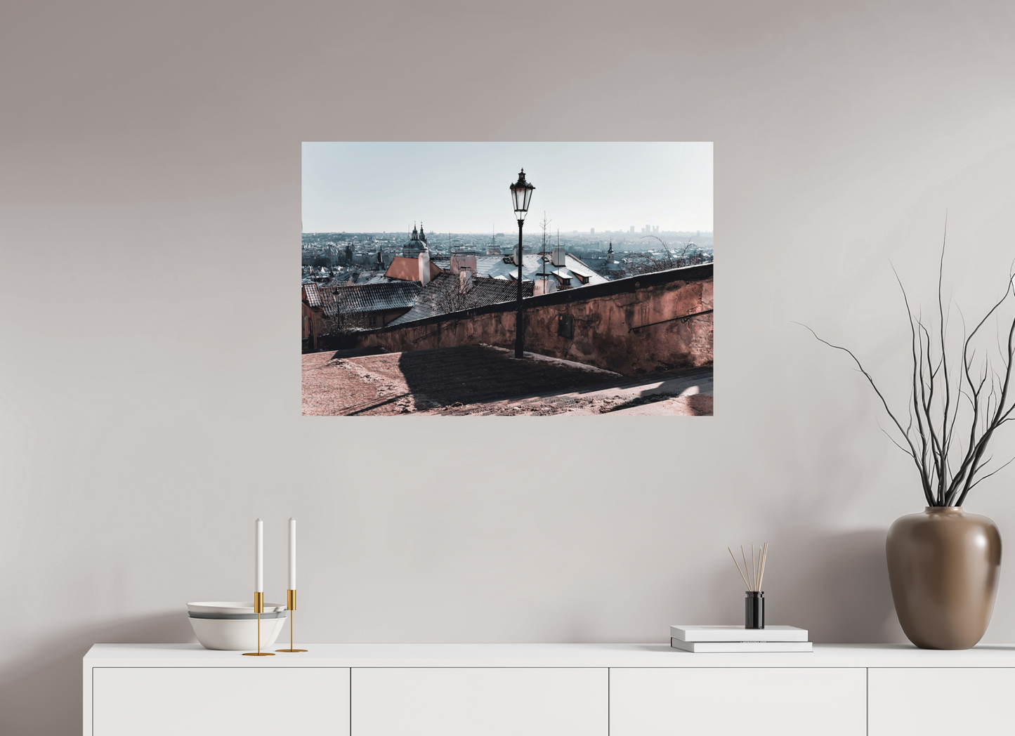90 x 60 cm, Hahnemühle Photo Rag Bright White Prag im Winter