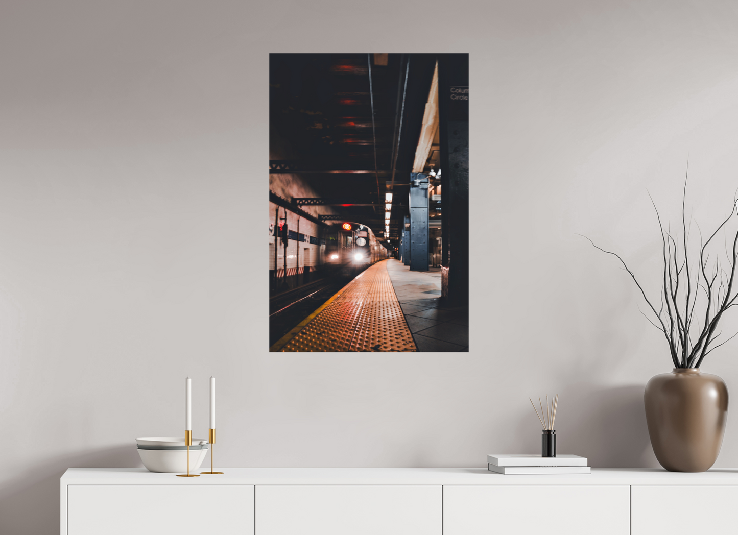 60 x 90 cm, Hahnemühle Photo Rag Bright White New York Subway