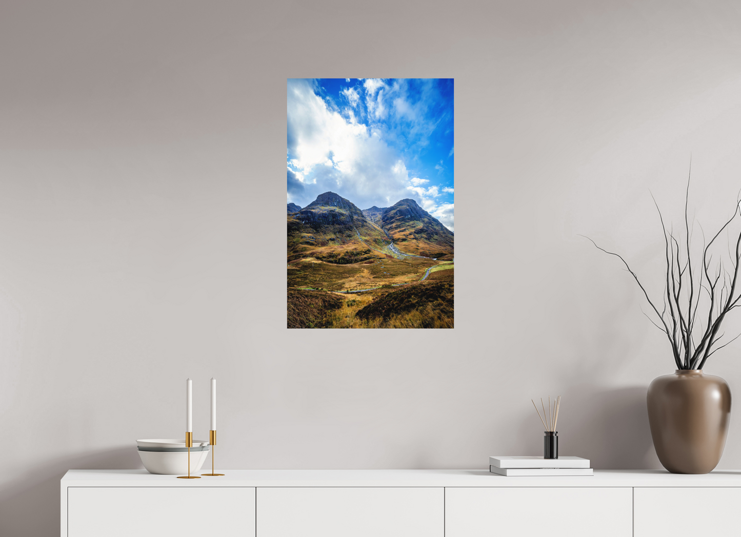 50 x 75 cm, Hahnemühle Photo Rag Bright White The Three Sisters of Glencoe