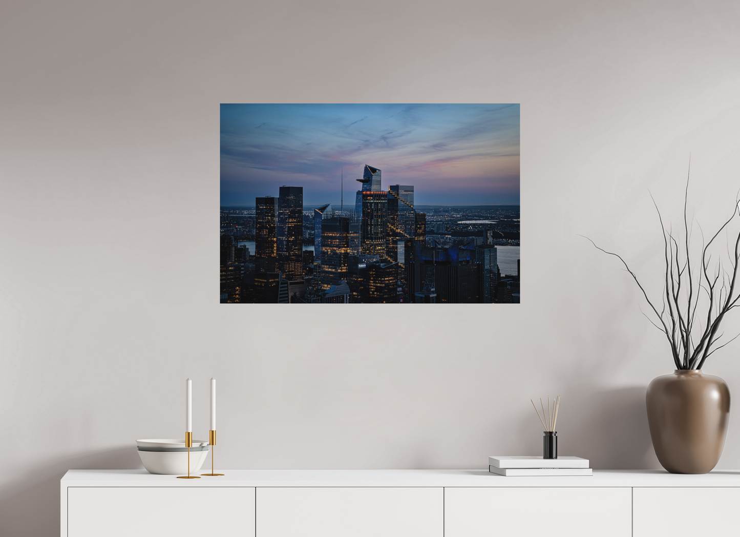 90 x 60 cm, Hahnemühle Photo Rag Bright White New York Skyline