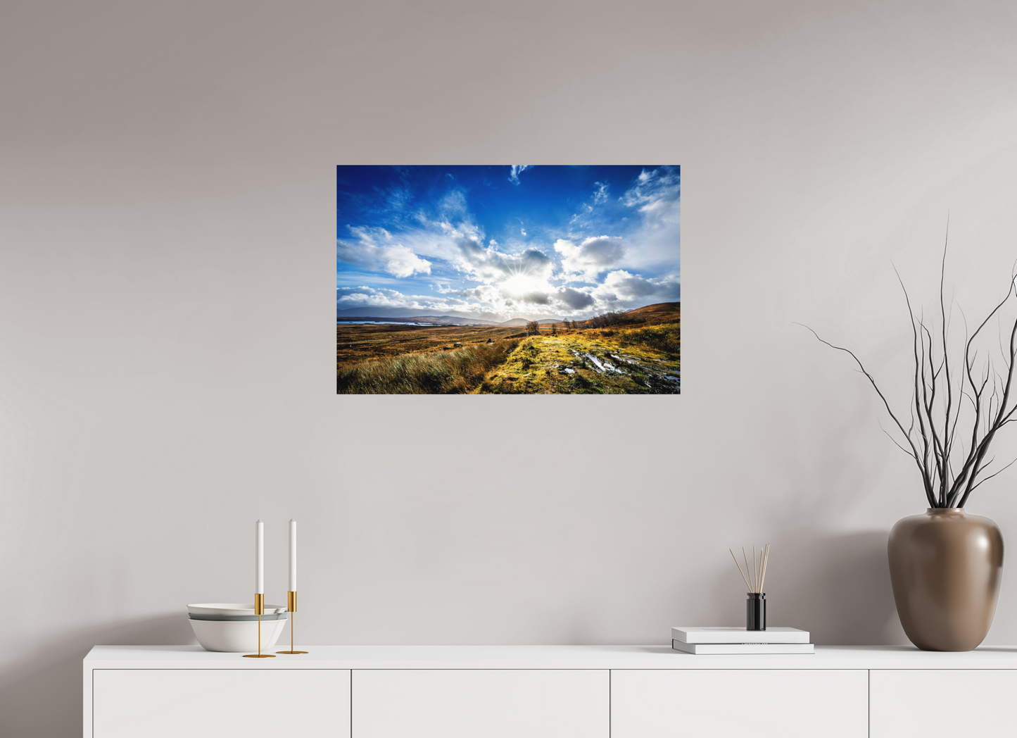 75 x 50 cm, Hahnemühle Photo Rag Bright White Highland Lightburst