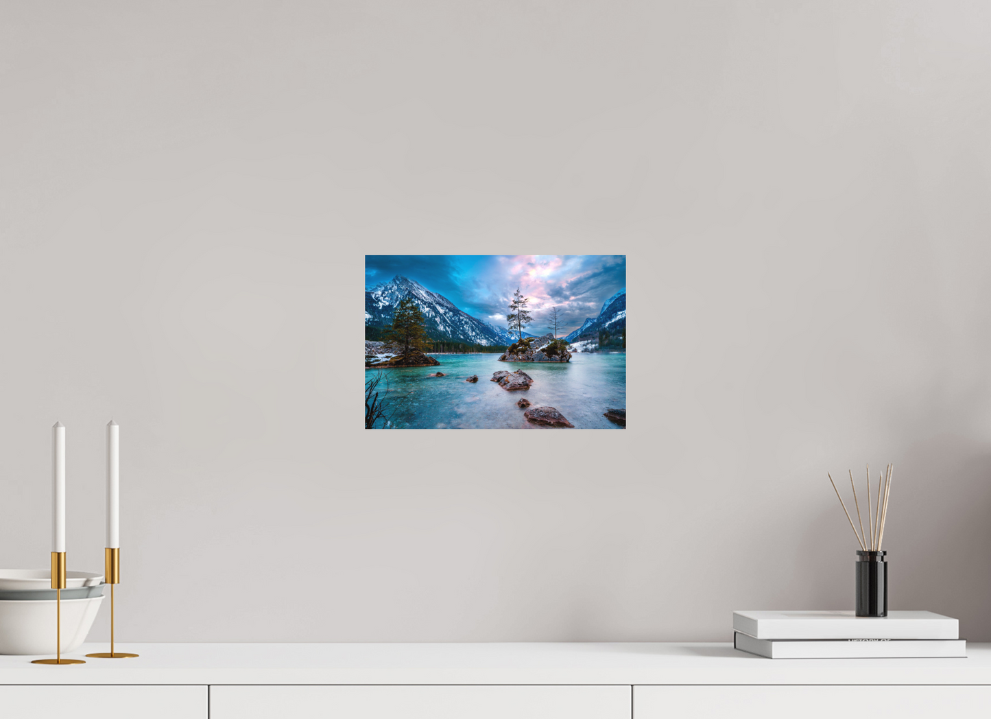 30 x 20 cm, Hahnemühle Photo Rag Bright White Winterzauber am Hintersee