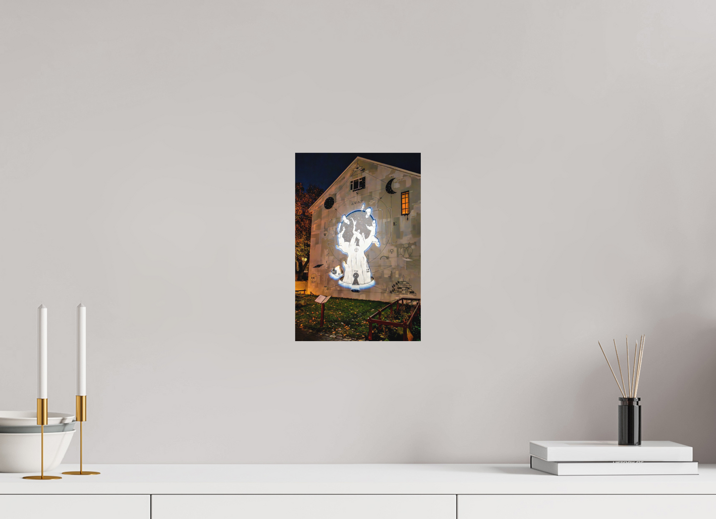 20 x 30 cm, Hahnemühle Photo Rag Bright White Reykjavík Nights – Wandkunst im Licht
