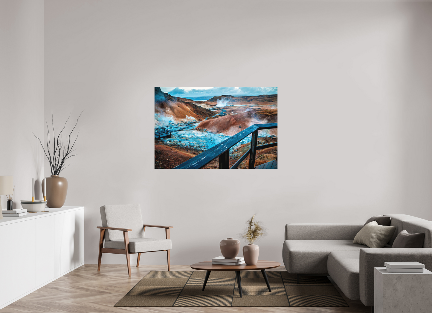 150 x 100 cm, Hahnemühle Photo Rag Bright White Geothermische Farbenpracht bei Krafla