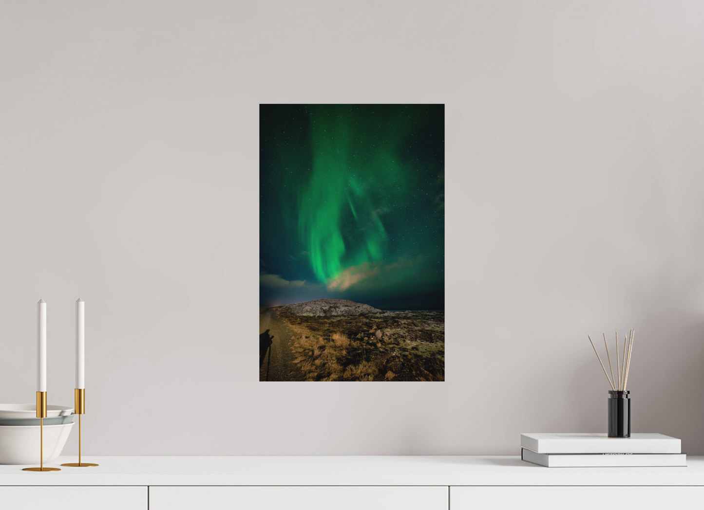 30 x 45 cm, Hahnemühle Photo Rag Bright White Schatten im Nordlicht