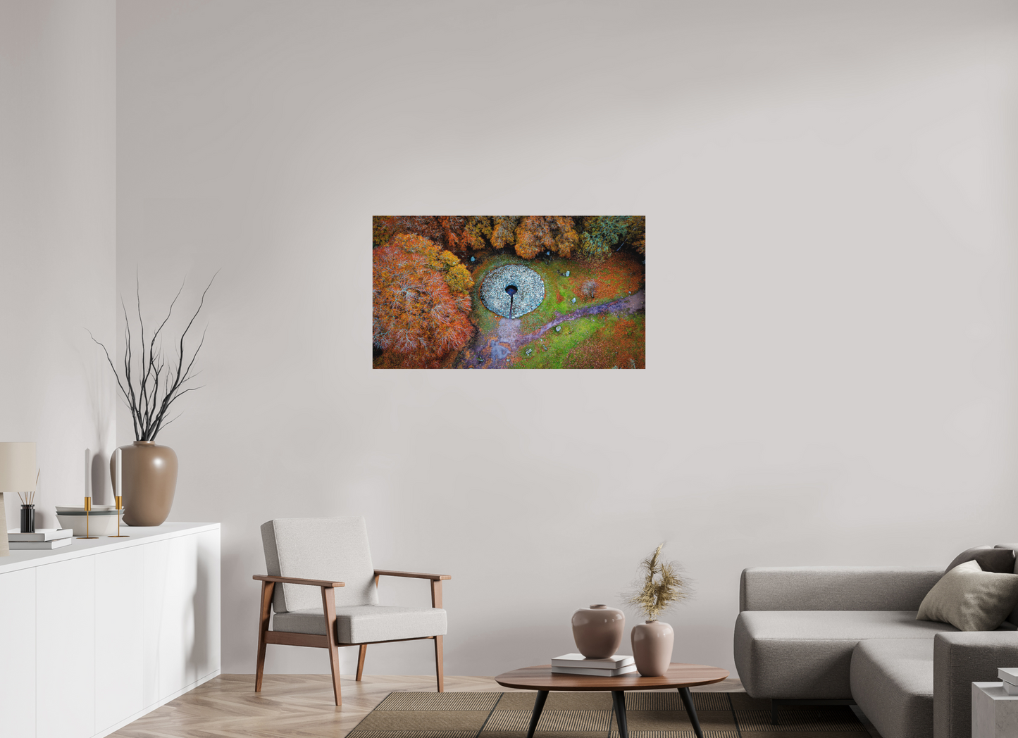 112 x 63 cm, Hahnemühle Photo Rag Bright White Steinkreis