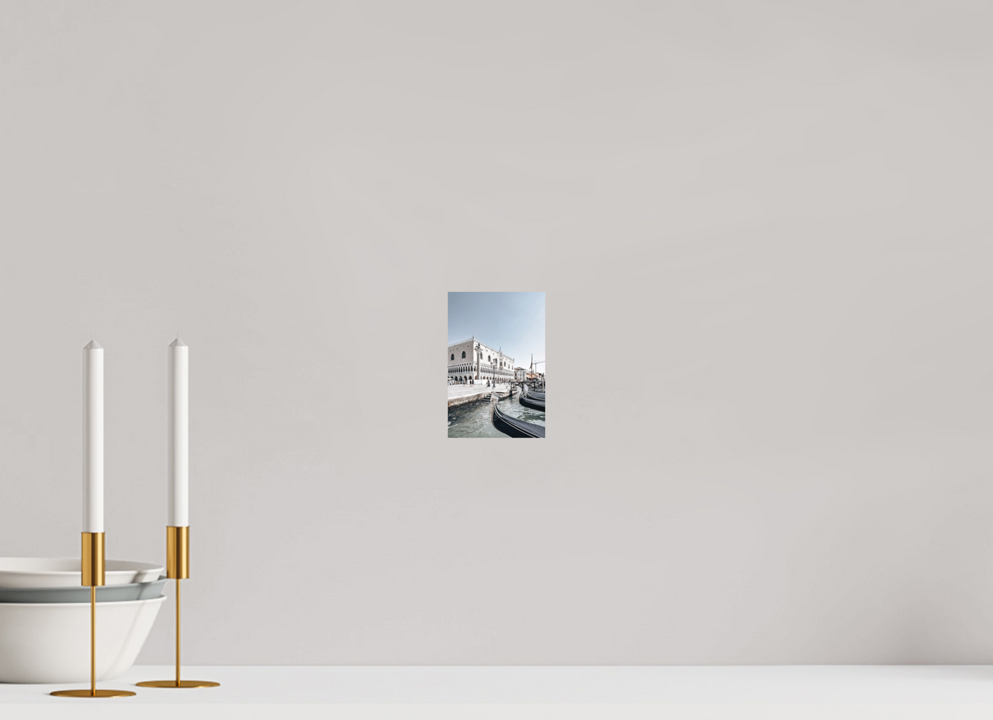 10 x 15 cm, Hahnemühle Photo Rag Bright White Gondolas in the Light of Venice