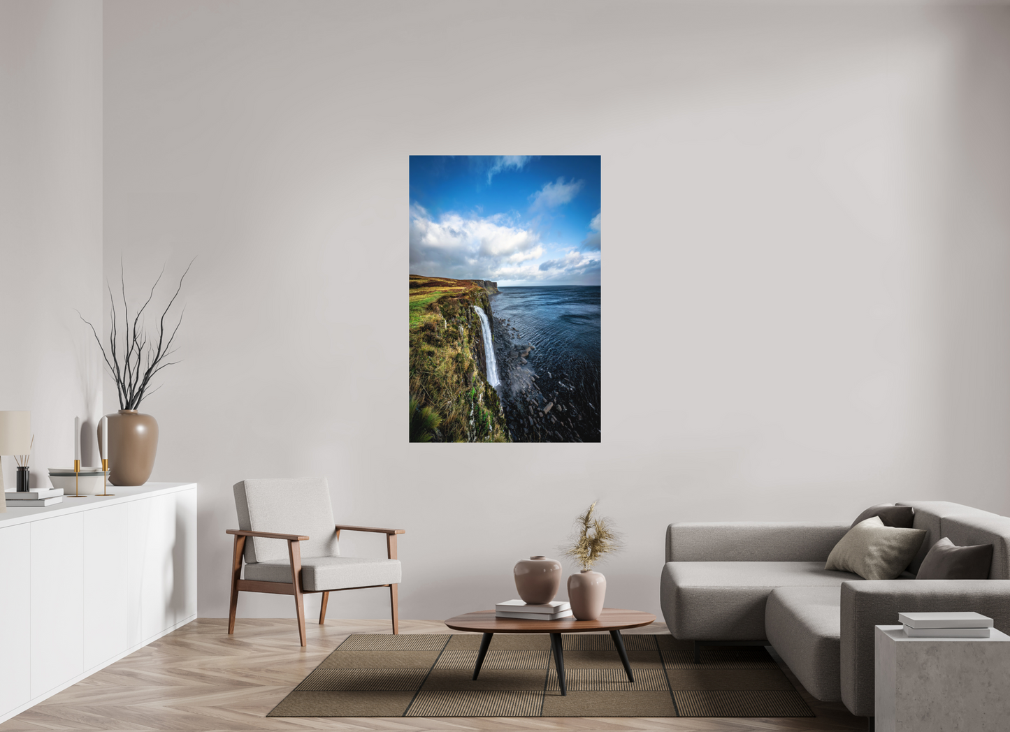 100 x 150 cm, Hahnemühle Photo Rag Bright White Kilt Falls im Herbstlicht