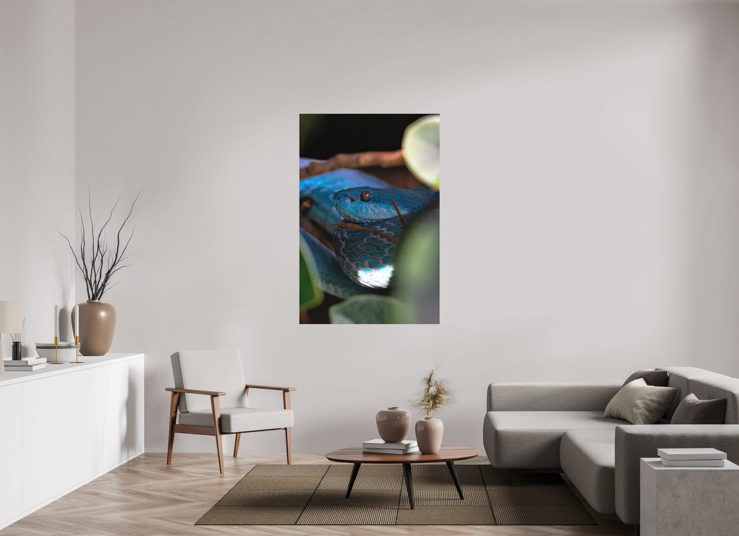 100 x 150 cm, Hahnemühle Photo Rag Bright White Viper im Verborgenen
