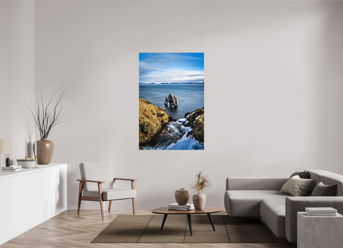 100 x 150 cm, Hahnemühle Photo Rag Bright White Hvítserkur – Blick von oben