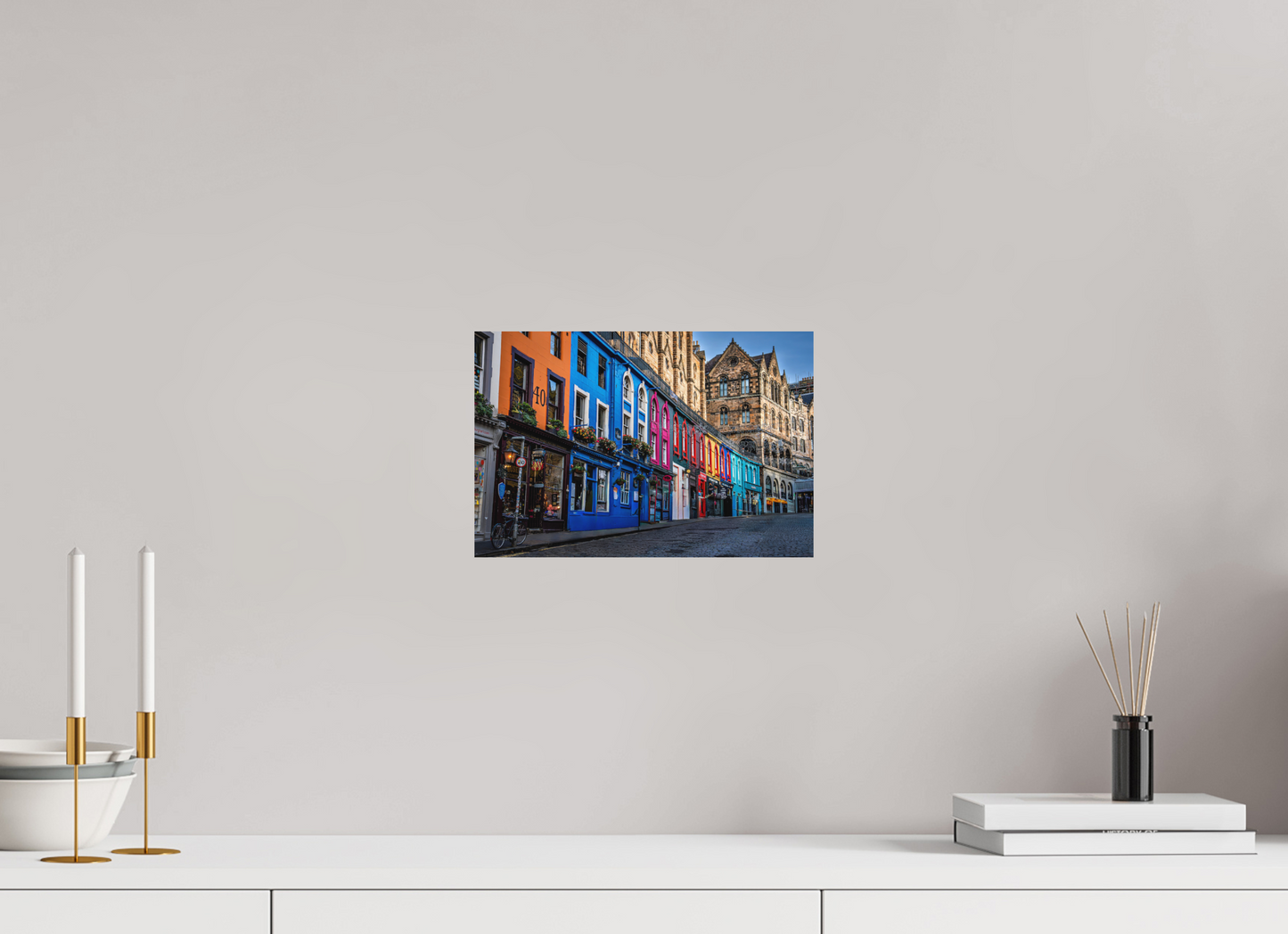 30 x 20 cm, Hahnemühle Photo Rag Bright White Victoria Street – Edinburghs Farbenpracht