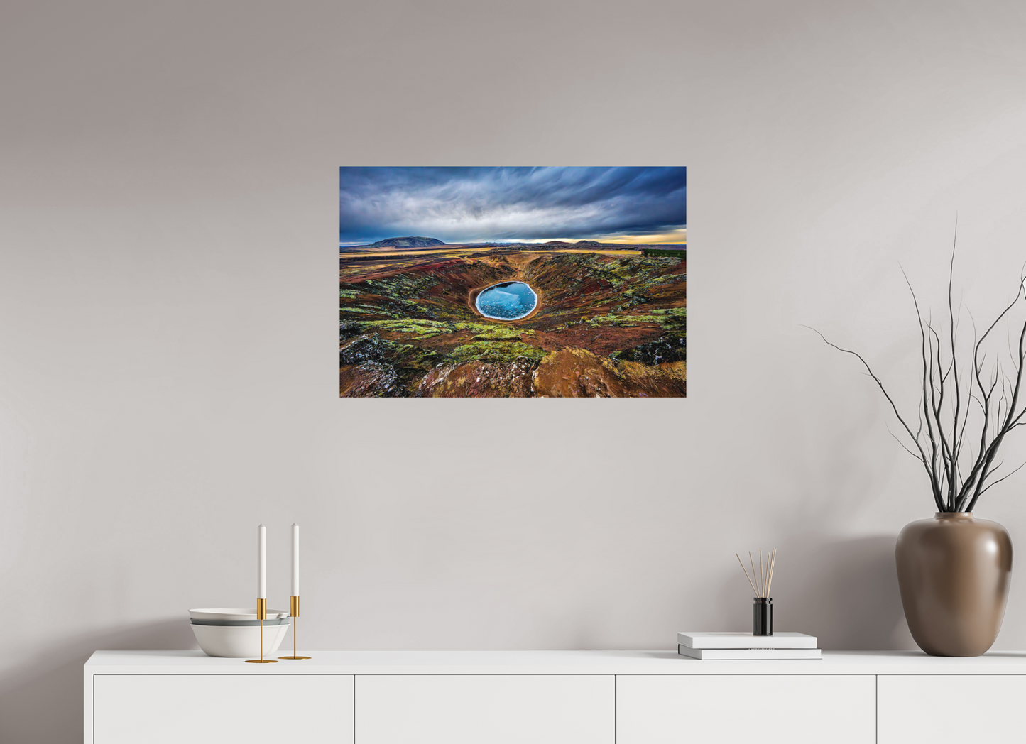 75 x 50 cm, Hahnemühle Photo Rag Bright White Kerið