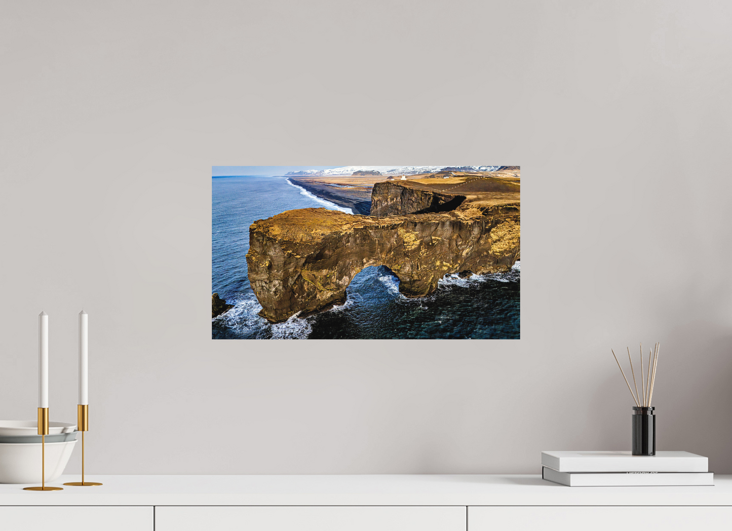 48 x 27 cm, Hahnemühle Photo Rag Bright White Dyrhólaey – Das Tor zum Atlantik