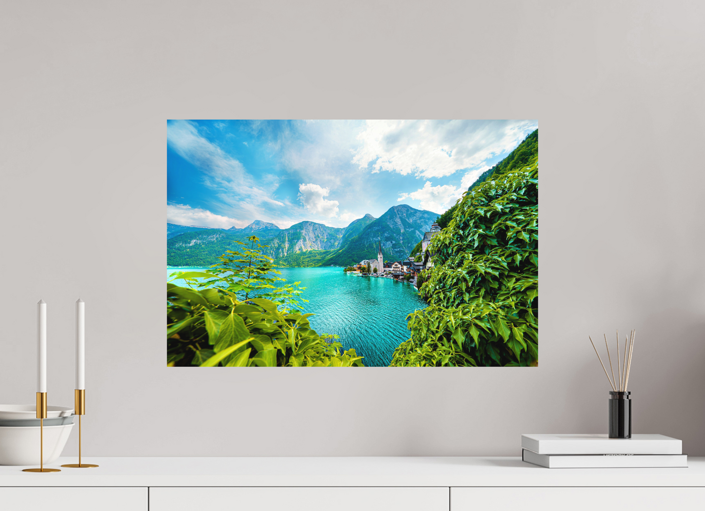 60 x 40 cm, Hahnemühle Photo Rag Bright White Hallstatt