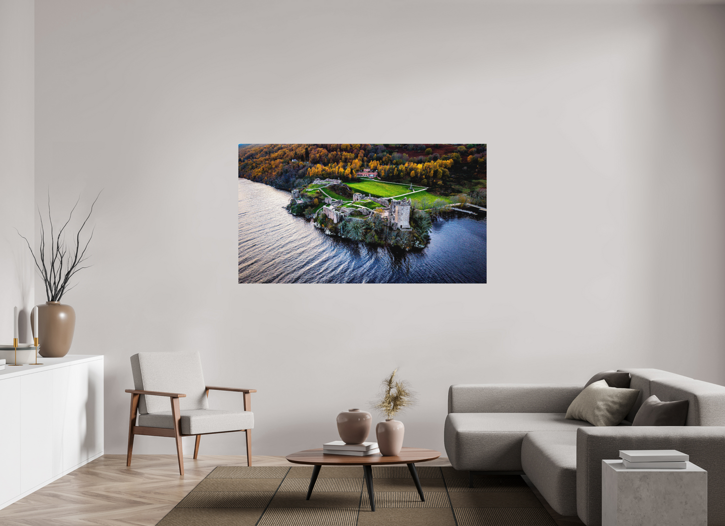 176 x 99 cm, Hahnemühle Photo Rag Bright White Urquhart Castle am Loch Ness“