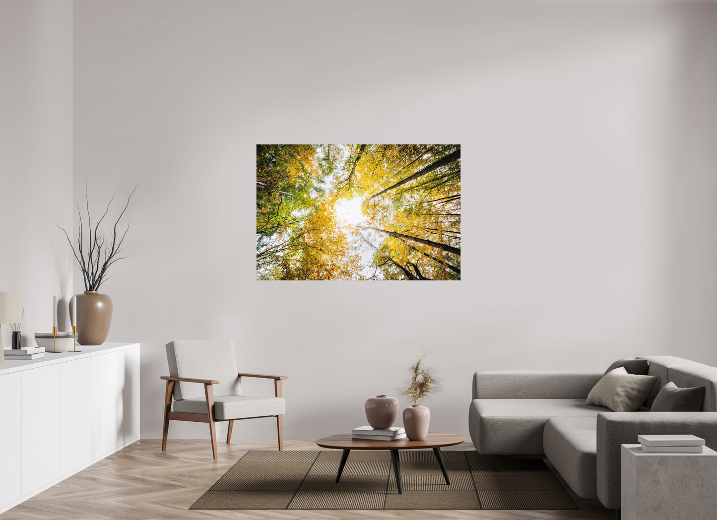 150 x 100 cm, Hahnemühle Photo Rag Bright White Herbstlicht über Nürnberg